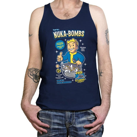 Nuka-Bombs - Tanktop Tanktop RIPT Apparel X-Small / Navy