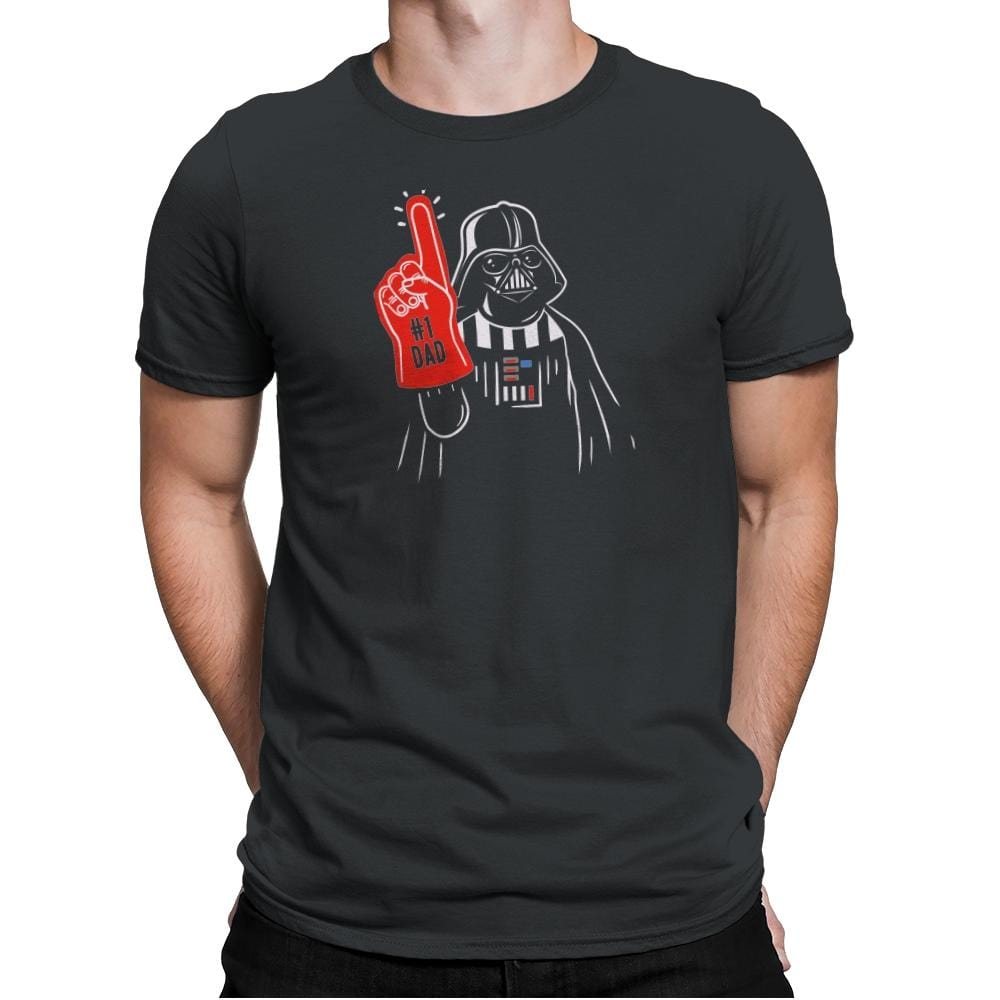 Number 1 Dad - Mens Premium T-Shirts RIPT Apparel Small / Heavy Metal