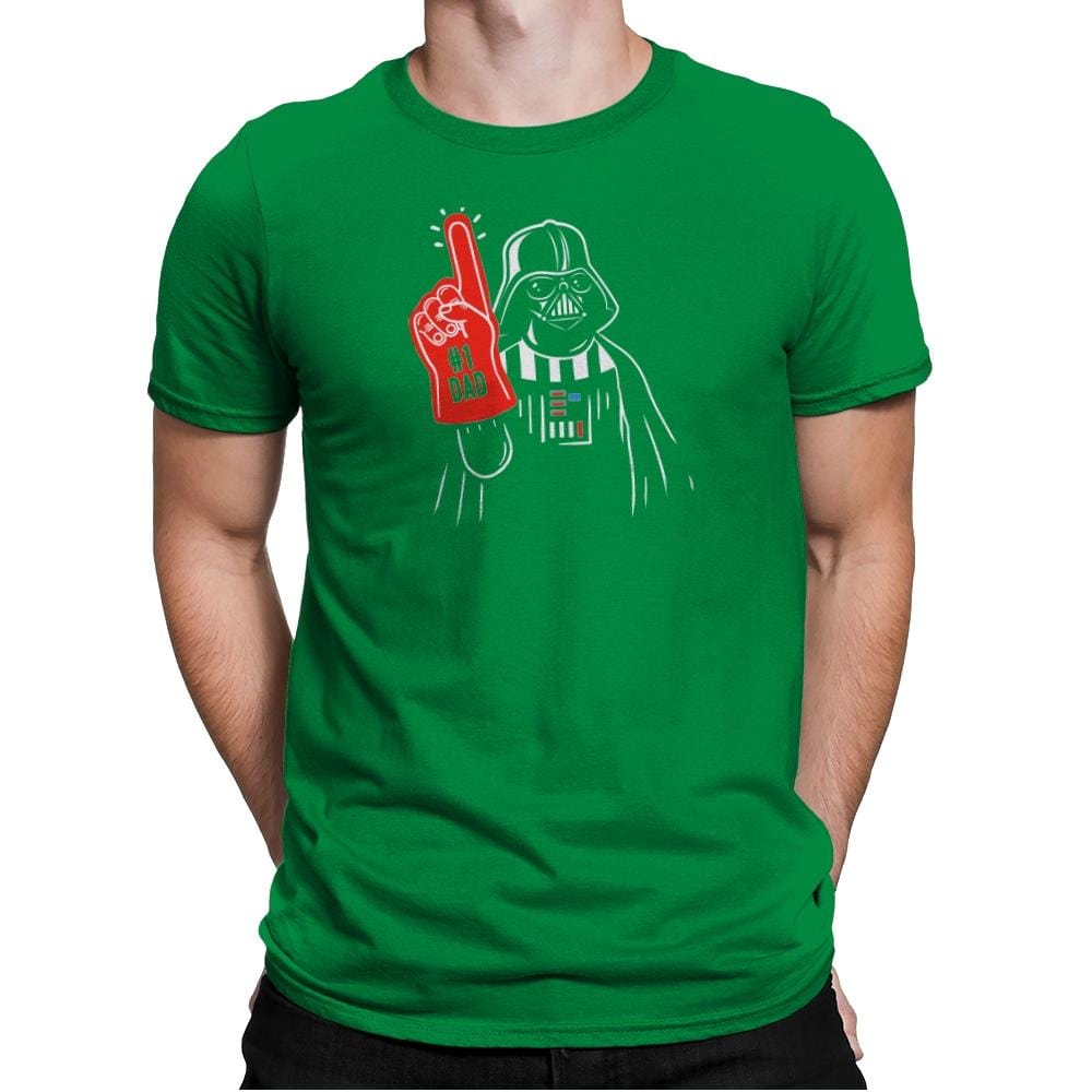 Number 1 Dad - Mens Premium T-Shirts RIPT Apparel Small / Kelly