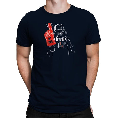 Number 1 Dad - Mens Premium T-Shirts RIPT Apparel Small / Midnight Navy