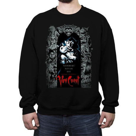 Numbers Never Die - Crew Neck Sweatshirt Crew Neck Sweatshirt RIPT Apparel Small / Black
