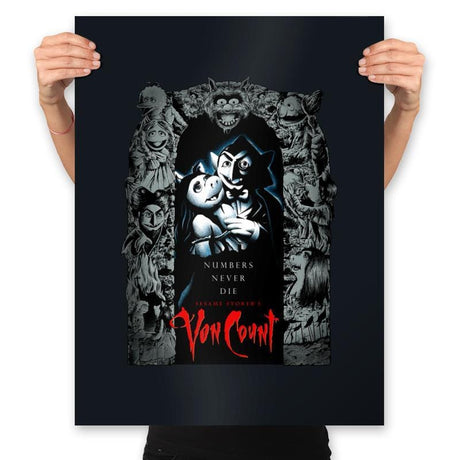Numbers Never Die - Prints Posters RIPT Apparel 18x24 / Black