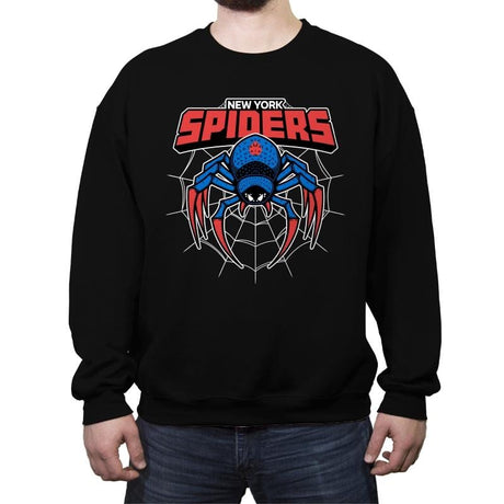 NY Spiders - Crew Neck Sweatshirt Crew Neck Sweatshirt RIPT Apparel Small / Black