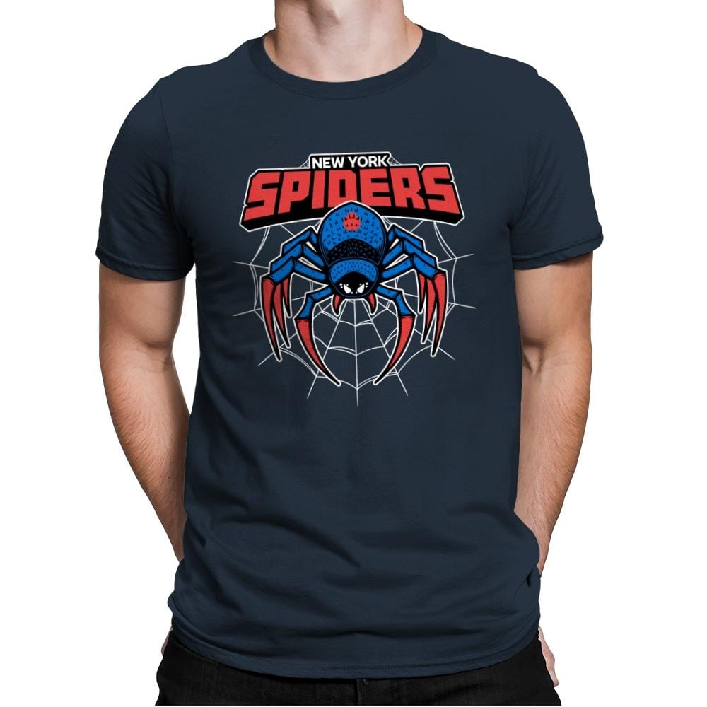 NY Spiders - Mens Premium T-Shirts RIPT Apparel Small / Indigo