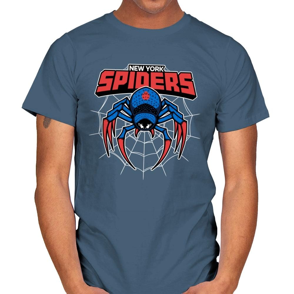 NY Spiders - Mens T-Shirts RIPT Apparel Small / Indigo Blue