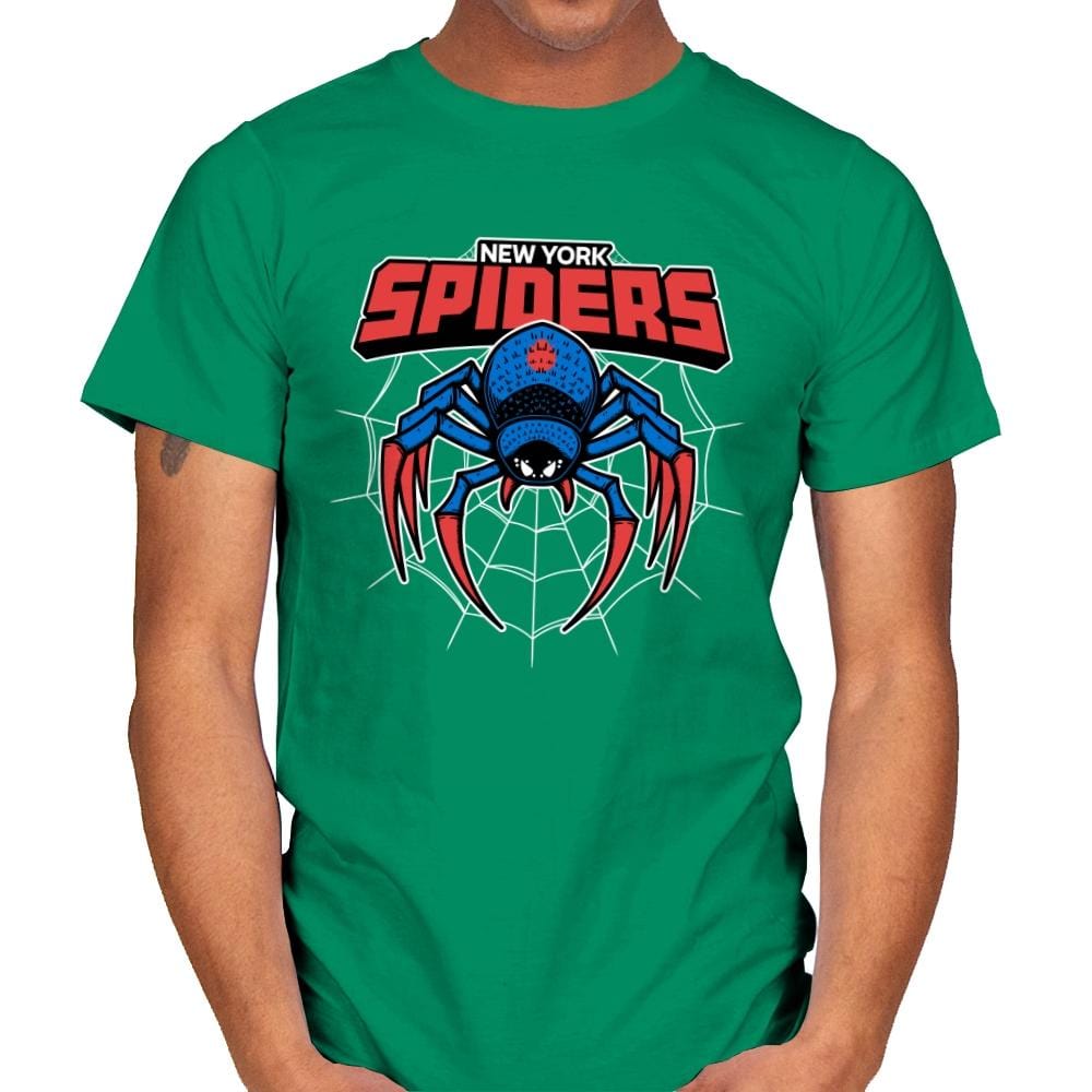 NY Spiders - Mens T-Shirts RIPT Apparel Small / Kelly Green