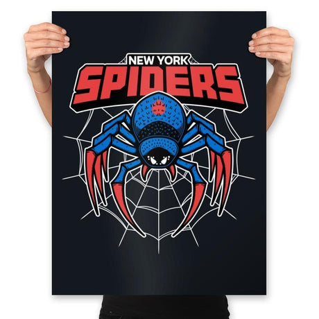 NY Spiders - Prints Posters RIPT Apparel 18x24 / Black