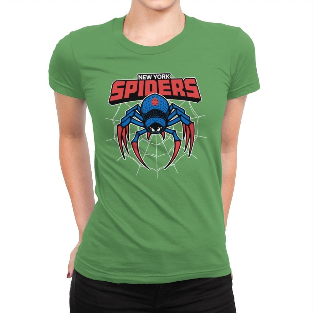NY Spiders - Womens Premium T-Shirts RIPT Apparel Small / Kelly Green