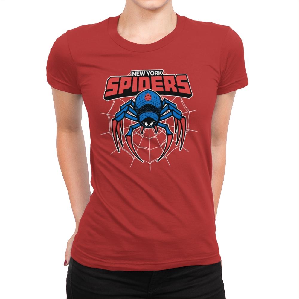 NY Spiders - Womens Premium T-Shirts RIPT Apparel Small / Red