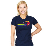 Nyan Cap - Womens T-Shirts RIPT Apparel Small / Navy