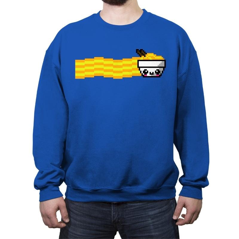 Nyan Ramen - Crew Neck Sweatshirt Crew Neck Sweatshirt RIPT Apparel Small / Royal