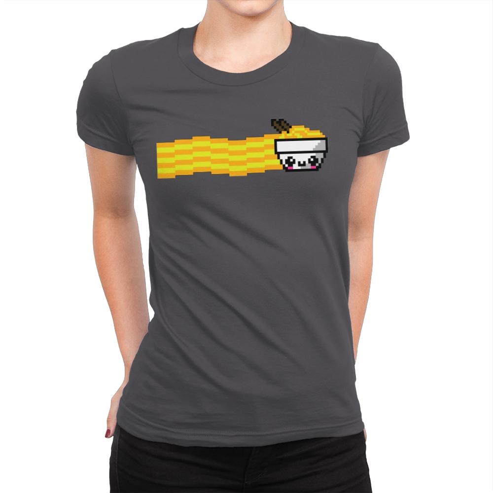 Nyan Ramen - Womens Premium T-Shirts RIPT Apparel Small / Heavy Metal