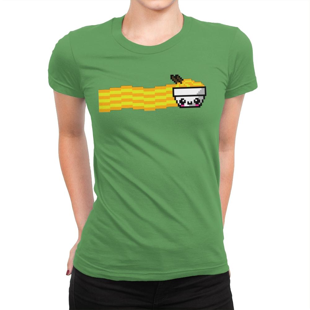 Nyan Ramen - Womens Premium T-Shirts RIPT Apparel Small / Kelly