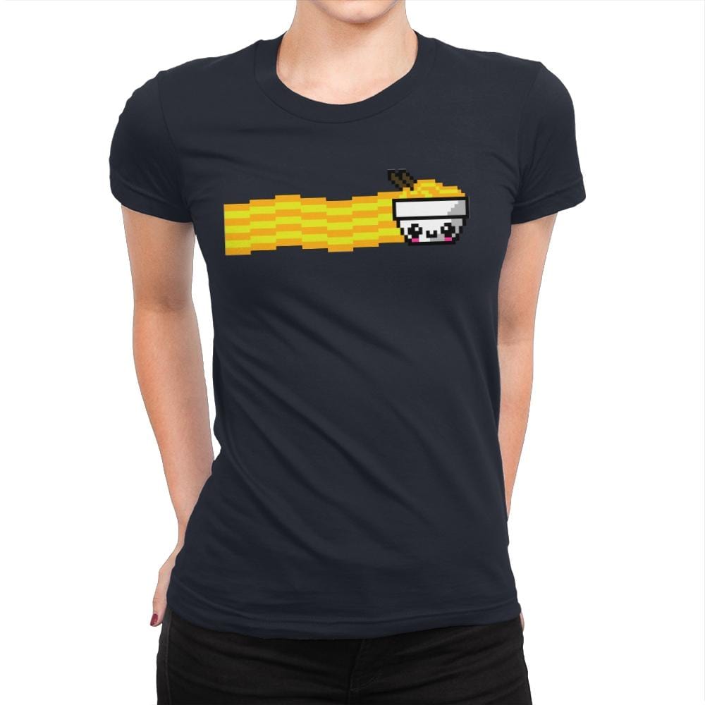 Nyan Ramen - Womens Premium T-Shirts RIPT Apparel Small / Midnight Navy