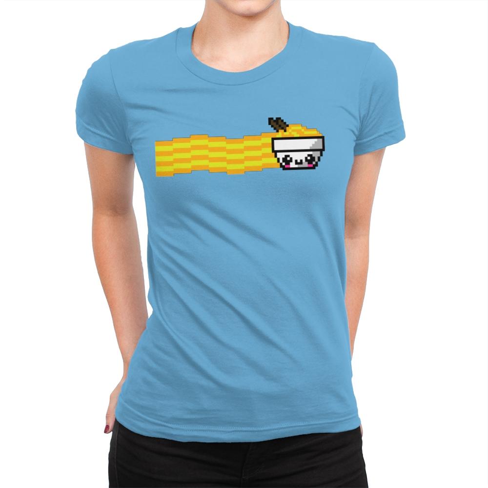 Nyan Ramen - Womens Premium T-Shirts RIPT Apparel Small / Turquoise