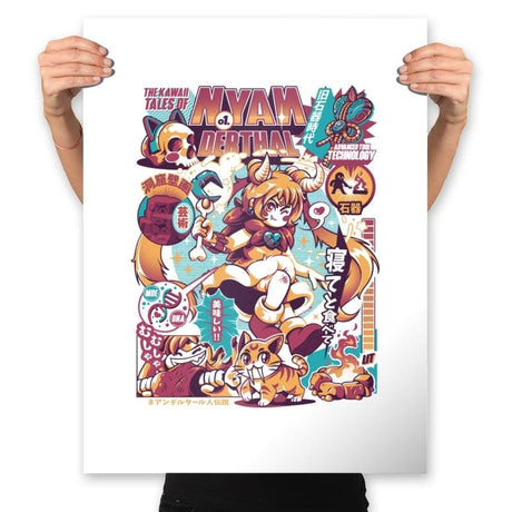 NYANderthal - Prints Posters RIPT Apparel 18x24 / White