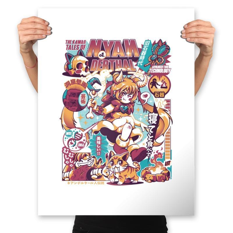 NYANderthal - Prints Posters RIPT Apparel 18x24 / White