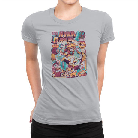 NYANderthal - Womens Premium T-Shirts RIPT Apparel Small / Heather Grey