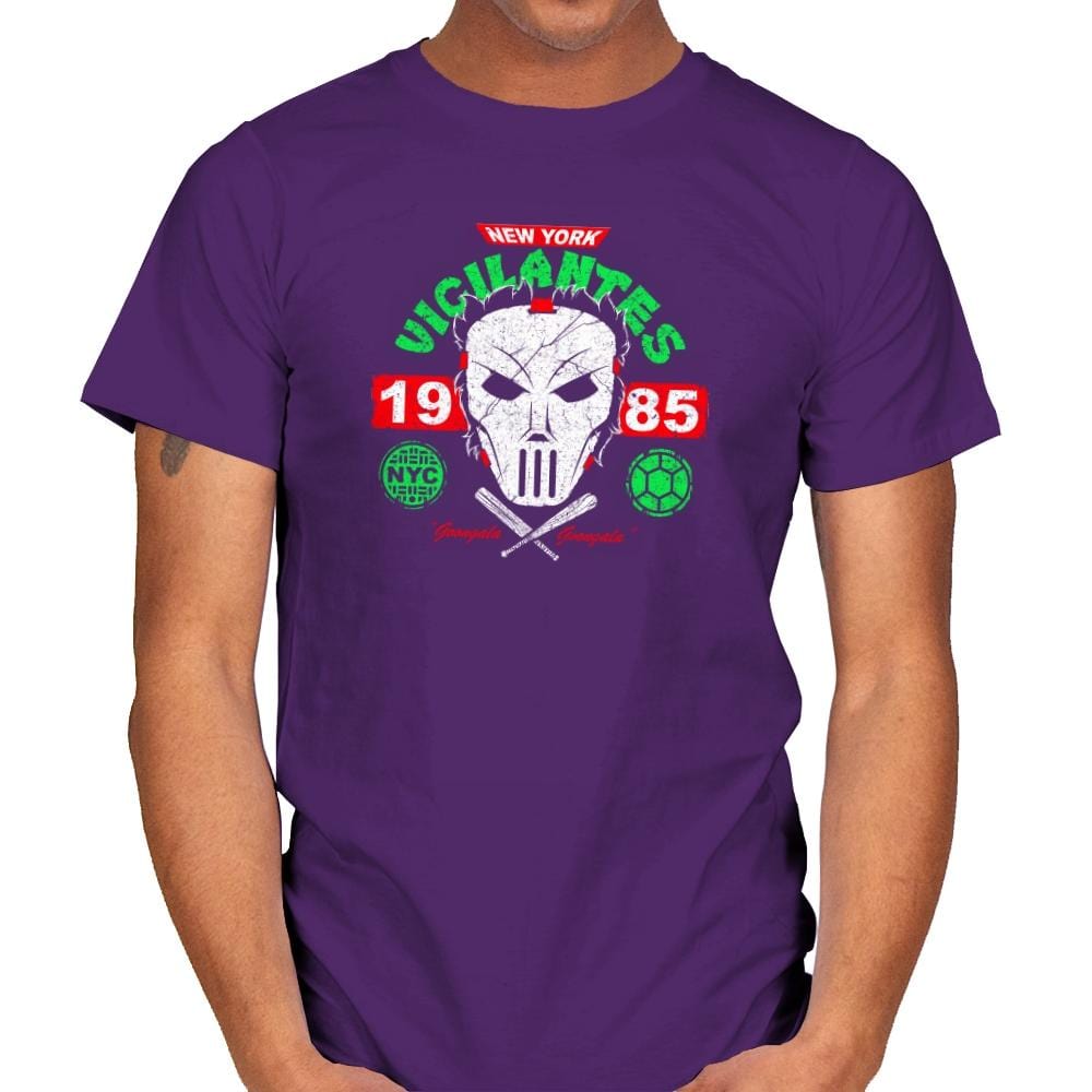 NYC Vigilantes Exclusive - Mens T-Shirts RIPT Apparel Small / Purple