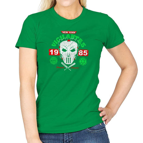 NYC Vigilantes Exclusive - Womens T-Shirts RIPT Apparel Small / Irish Green