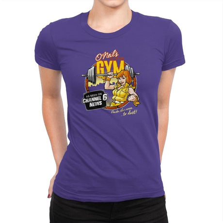 O'Neil's Self Defense Gym Exclusive - Womens Premium T-Shirts RIPT Apparel Small / Purple Rush