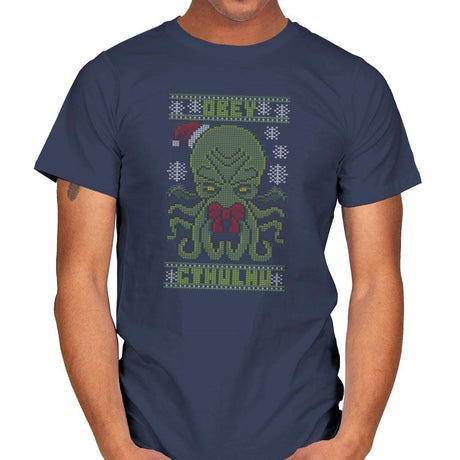 Obey Cthulhu Sweater - Mens T-Shirts RIPT Apparel Small / Navy