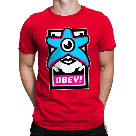 OBEY STARRO! - Best Seller - Mens Premium T-Shirts RIPT Apparel Small / Red