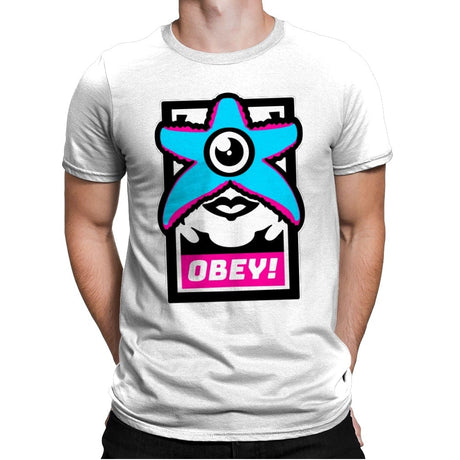 OBEY STARRO! - Best Seller - Mens Premium T-Shirts RIPT Apparel Small / White