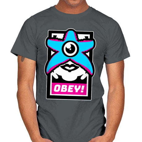 OBEY STARRO! - Best Seller - Mens T-Shirts RIPT Apparel Small / Charcoal