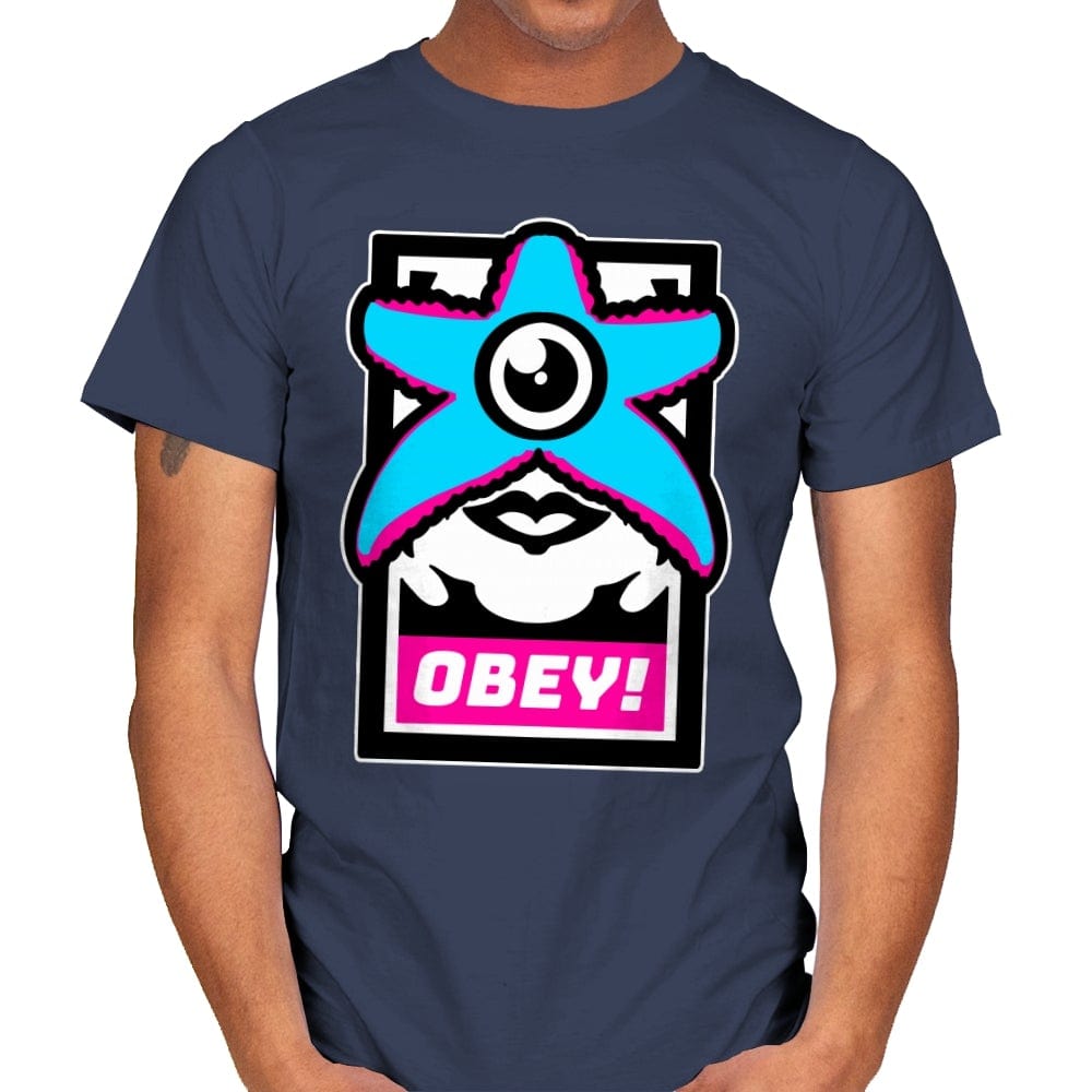 OBEY STARRO! - Best Seller - Mens T-Shirts RIPT Apparel Small / Navy