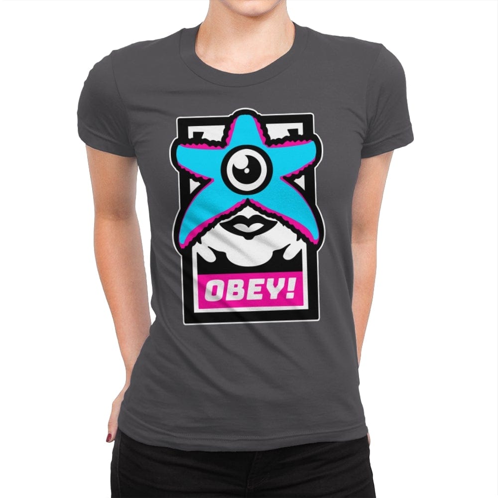 OBEY STARRO! - Best Seller - Womens Premium T-Shirts RIPT Apparel Small / Heavy Metal