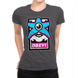 OBEY STARRO! - Best Seller - Womens Premium T-Shirts RIPT Apparel Small / Heavy Metal