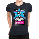 OBEY STARRO! - Best Seller - Womens Premium T-Shirts RIPT Apparel Small / Midnight Navy