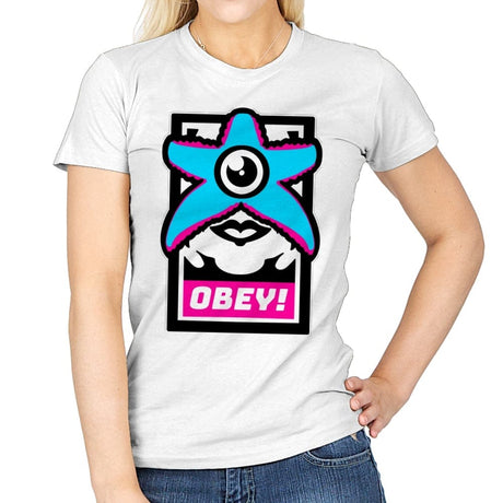 OBEY STARRO! - Best Seller - Womens T-Shirts RIPT Apparel Small / White