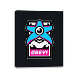 OBEY STARRO! - Canvas Wraps Canvas Wraps RIPT Apparel 11x14 / Black
