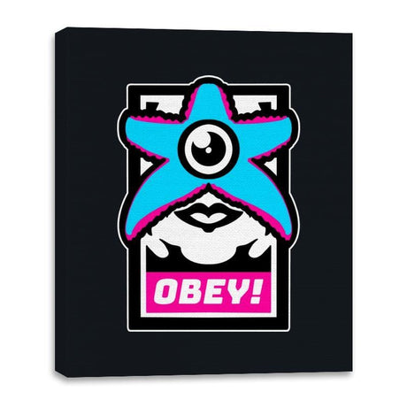 OBEY STARRO! - Canvas Wraps Canvas Wraps RIPT Apparel 16x20 / Black
