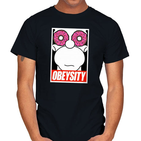 Obeysity - Mens T-Shirts RIPT Apparel Small / Black