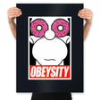 Obeysity - Prints Posters RIPT Apparel 18x24 / Black