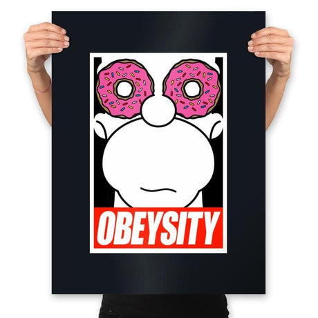 Obeysity - Prints Posters RIPT Apparel 18x24 / Black