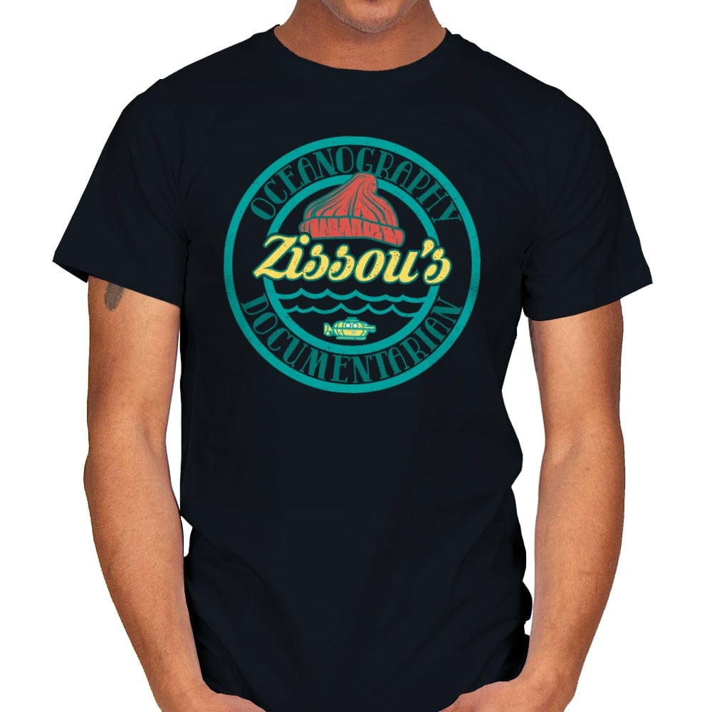 Oceanography & Documentarian  - Mens T-Shirts RIPT Apparel Small / Black
