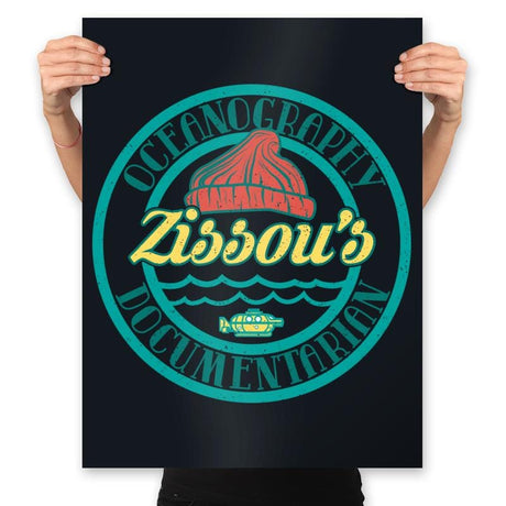 Oceanography & Documentarian  - Prints Posters RIPT Apparel 18x24 / Black