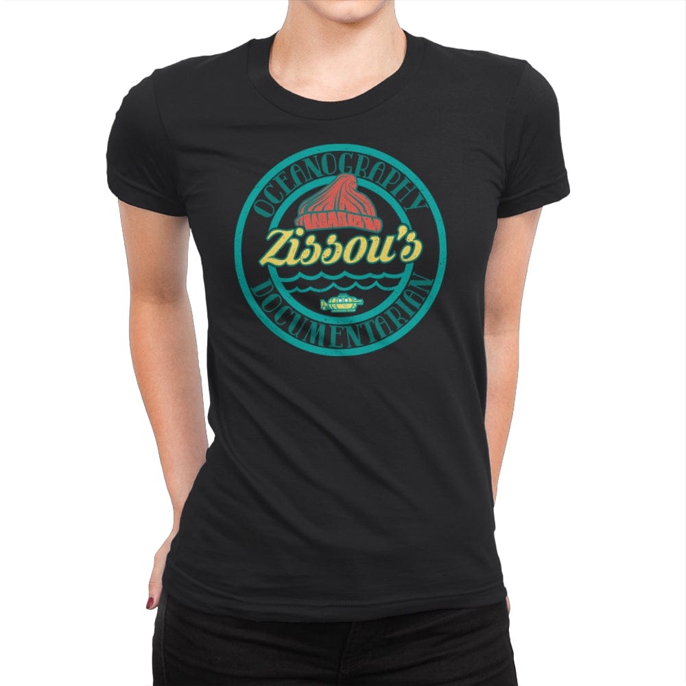Oceanography & Documentarian  - Womens Premium T-Shirts RIPT Apparel Small / Black