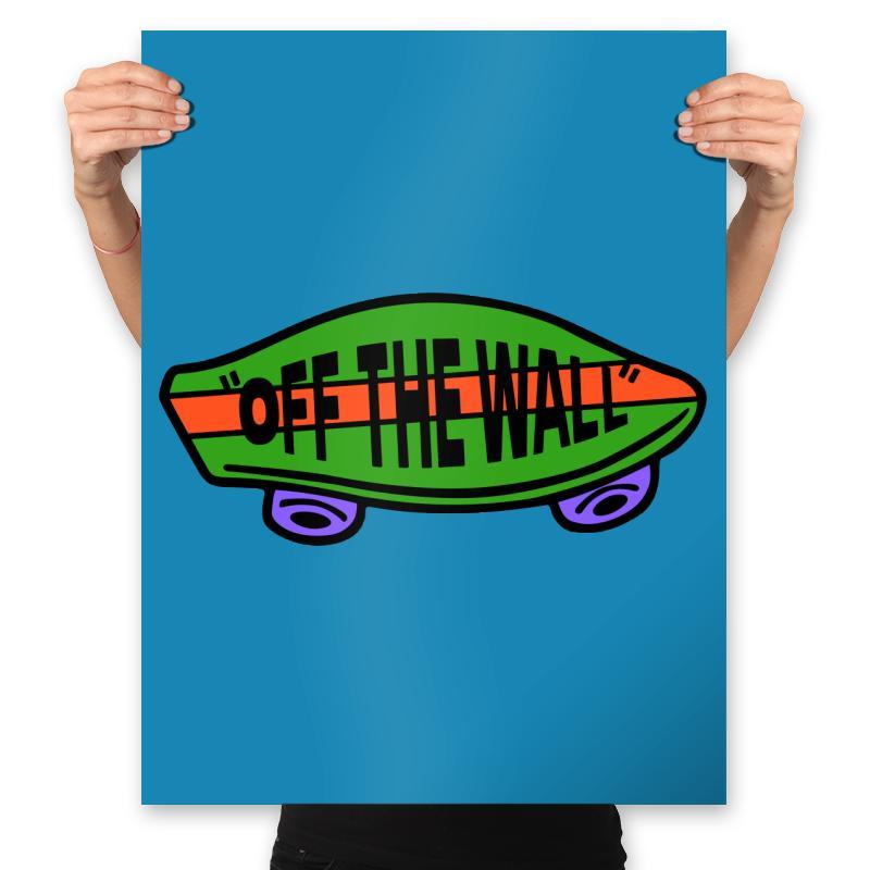 Off The Wall - Prints Posters RIPT Apparel 18x24 / Sapphire