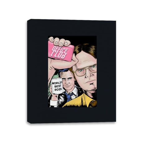 Office Club - Canvas Wraps Canvas Wraps RIPT Apparel 11x14 / Black