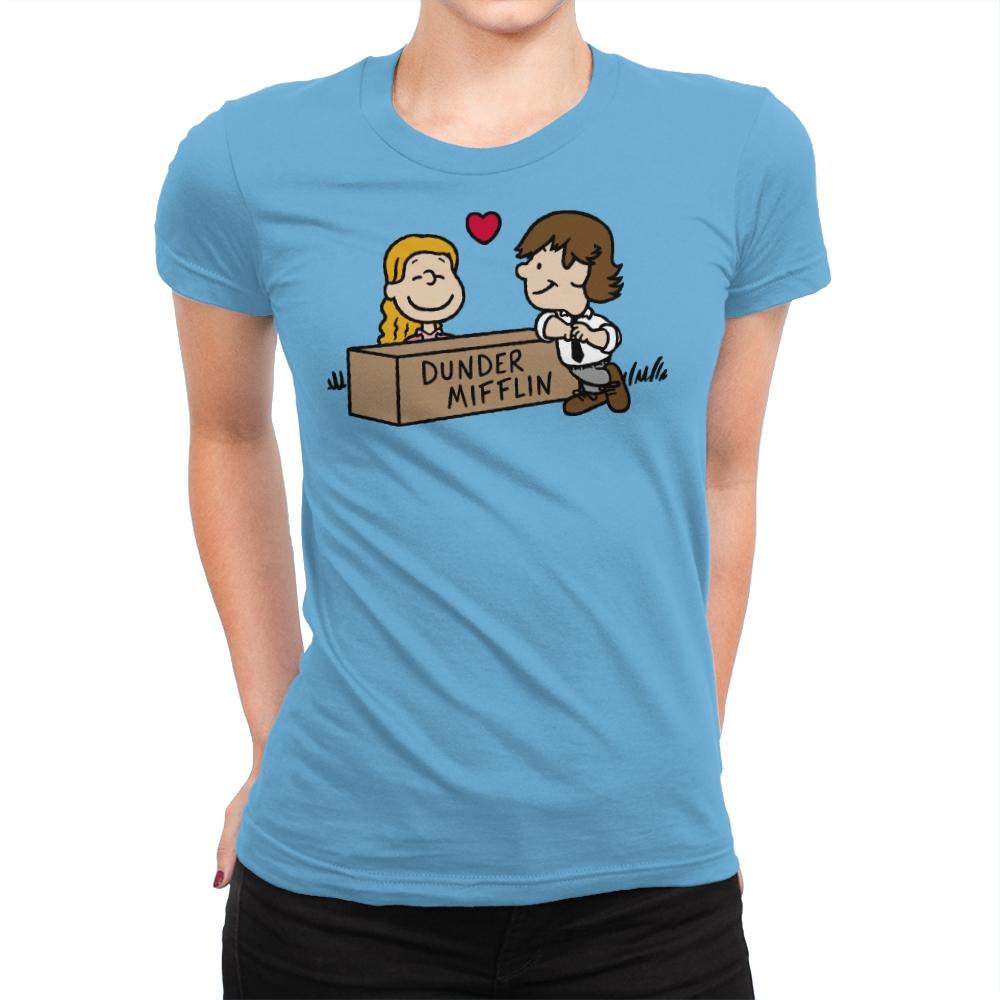 Office Love! - Womens Premium T-Shirts RIPT Apparel Small / Turquoise