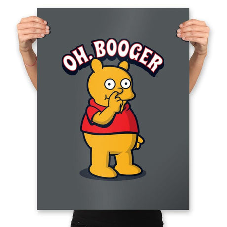 Oh, Booger - Prints Posters RIPT Apparel 18x24 / Charcoal