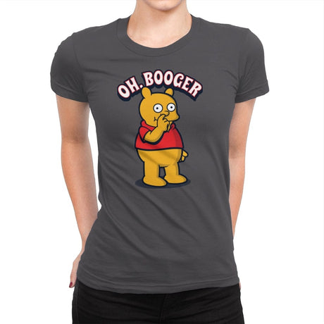 Oh, Booger - Womens Premium T-Shirts RIPT Apparel Small / Heavy Metal