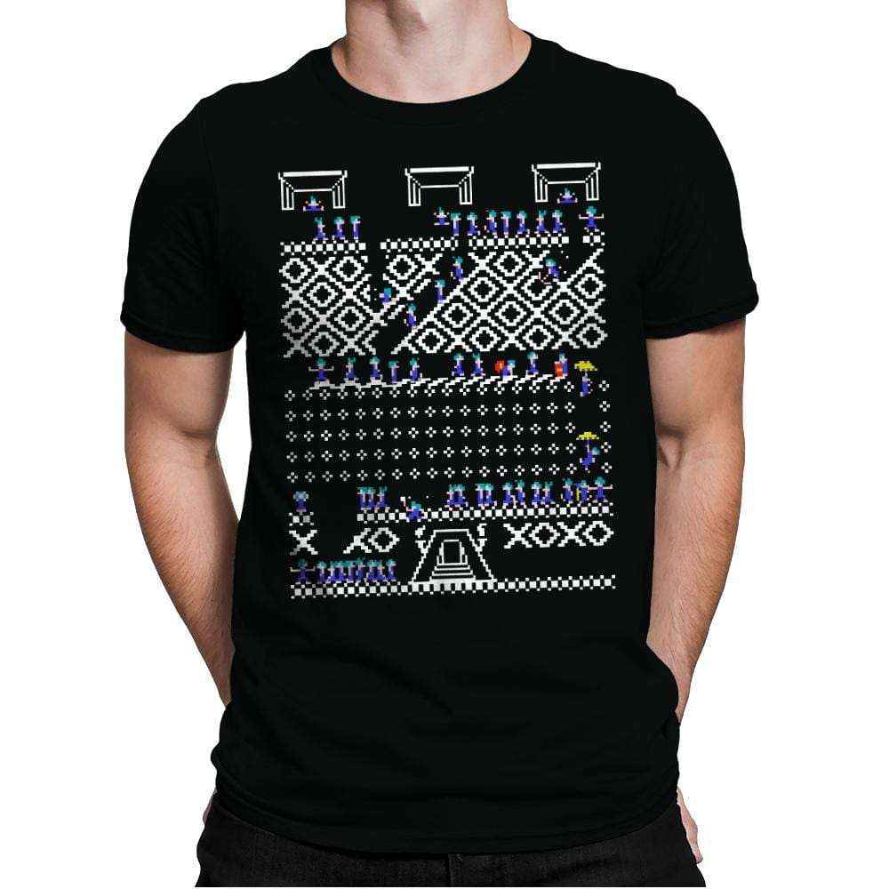 Oh No! Its Christmas! - Ugly Holiday - Mens Premium T-Shirts RIPT Apparel Small / Black