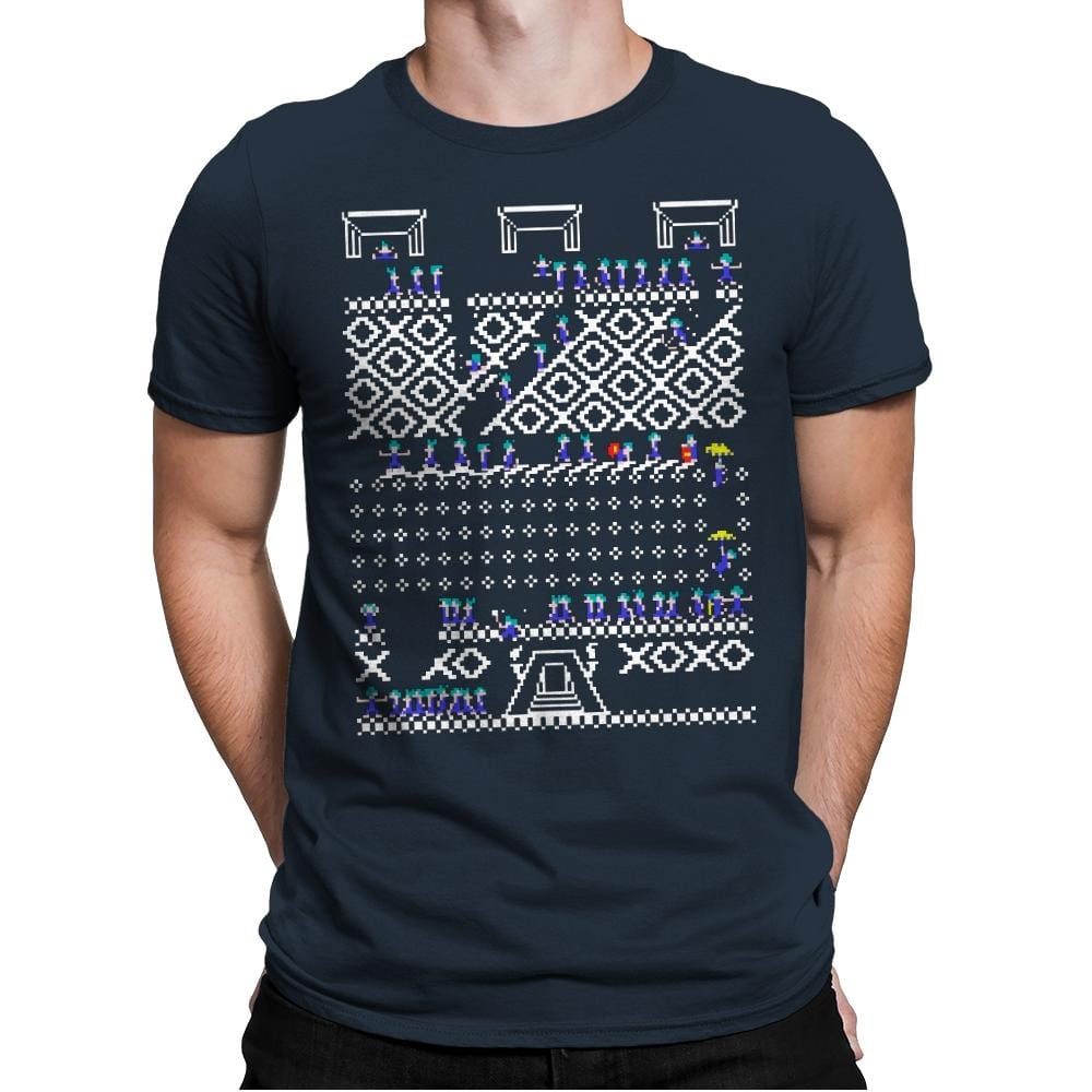 Oh No! Its Christmas! - Ugly Holiday - Mens Premium T-Shirts RIPT Apparel Small / Indigo