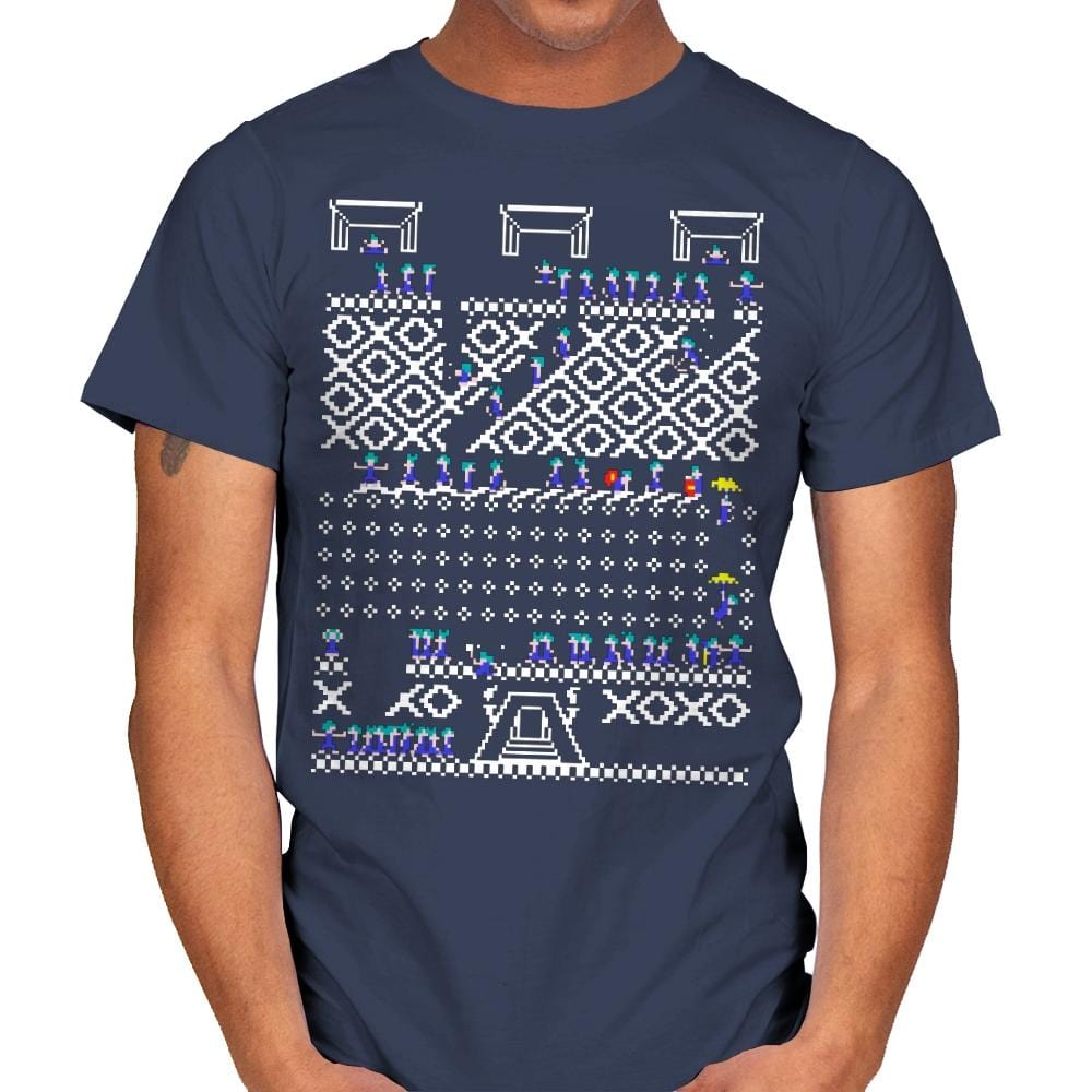 Oh No! Its Christmas! - Ugly Holiday - Mens T-Shirts RIPT Apparel Small / Navy
